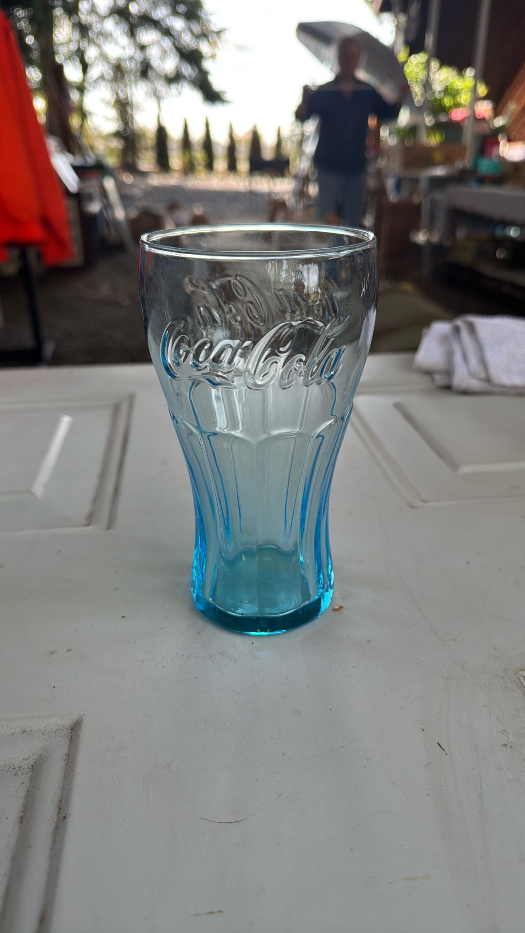 Collectible Teal Coke a Cola Glass (7)