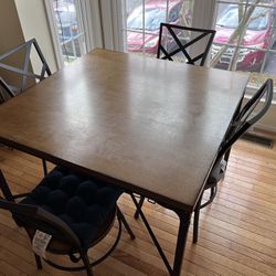 5-Piece Dining Set - Table Can Be Disassembled - Price Negotiable 