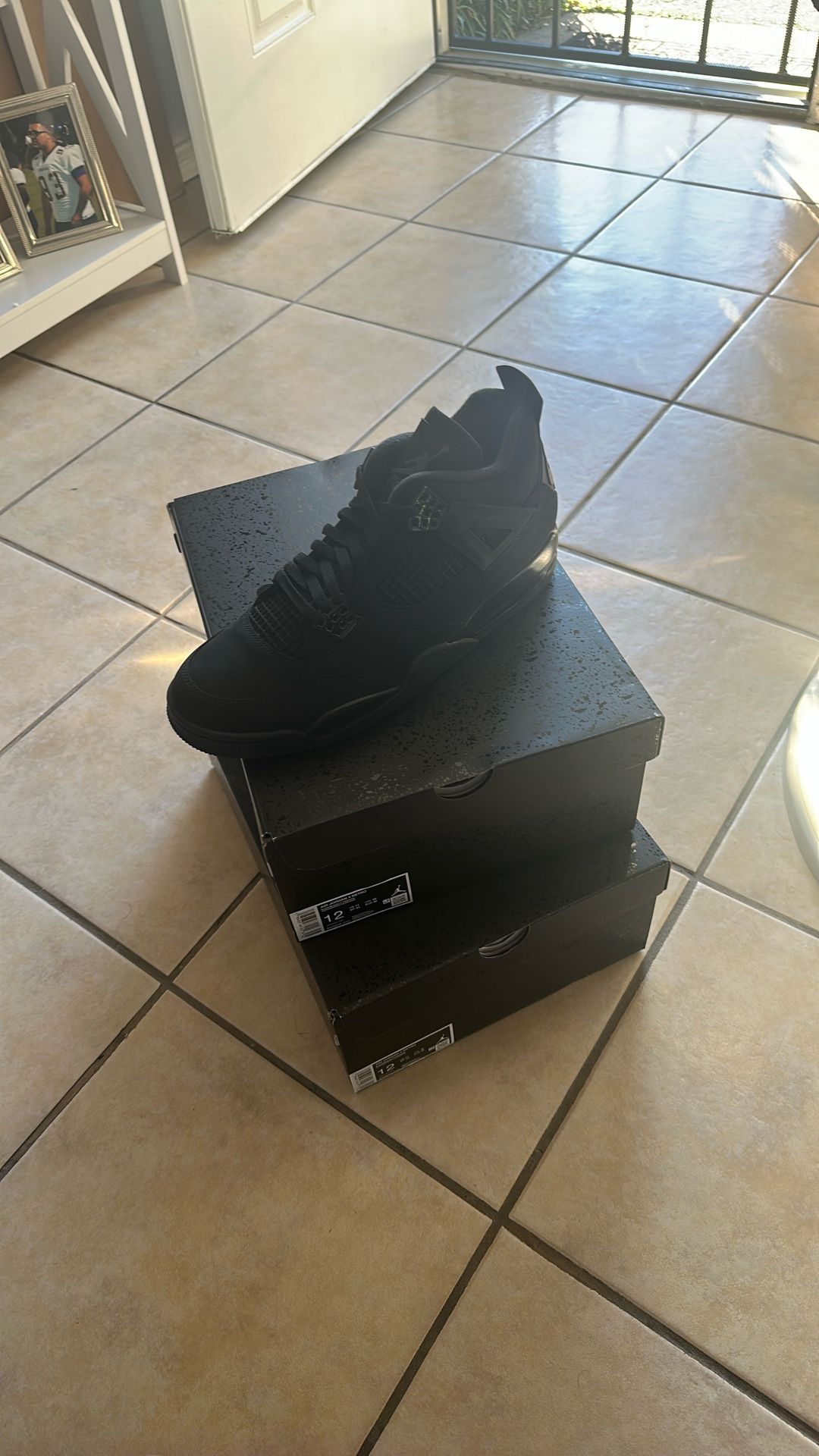 Jordan Retro 4 Black Cats Size 12