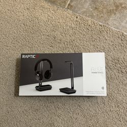 Headphones Charging Stand With Wireless Charging Pad!