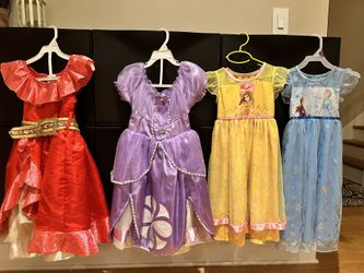 4 Disney Princess Dresses
