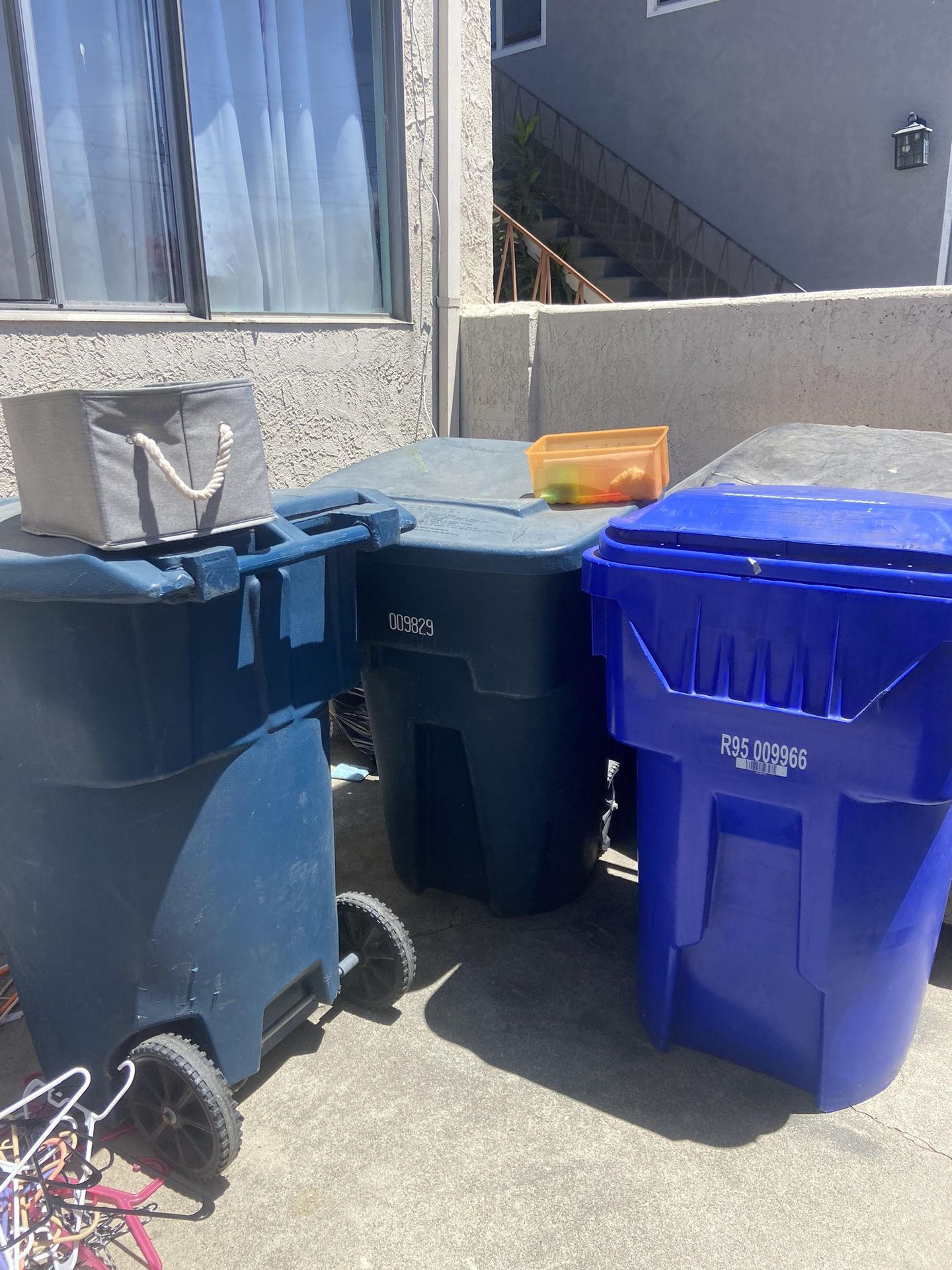 3 Extra Large Trash Cans $20 Each