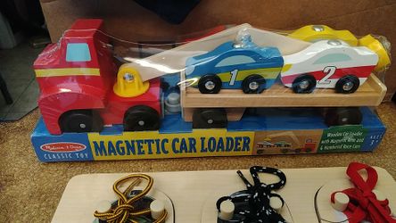 Melissa and Doug Truck Set (Shoelace Puzzle SOLD)