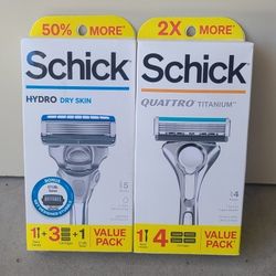 Schick Hydro And Quattro Razor