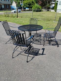 Beautiful Black Iron Patio Furniture