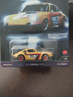 HOTWHEELS PREMIUM '71 PORSCHE 911 REAL RIDERS CAR CUTURE 1/5