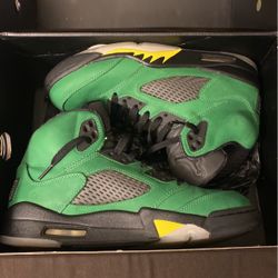 $80 Deal Of The Day Oregon Duck Jordan 5’s Size 8