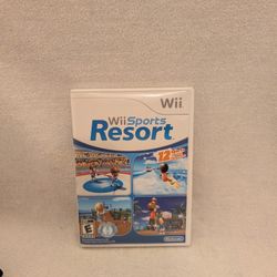 Nintendo Wii Sports Resort Game Case And Manual