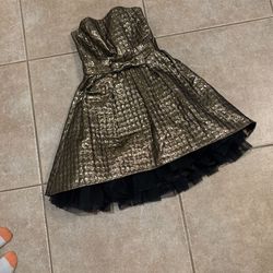 Betsy Johnson Gold Dress Size 6