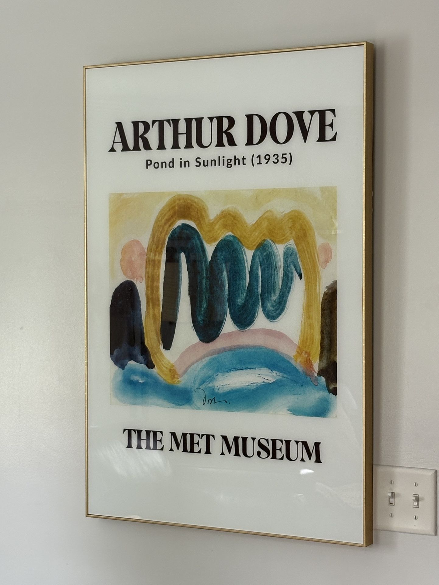 Wall Art, Large Gold Frame