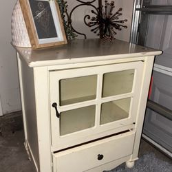 Wood White Night Stand
