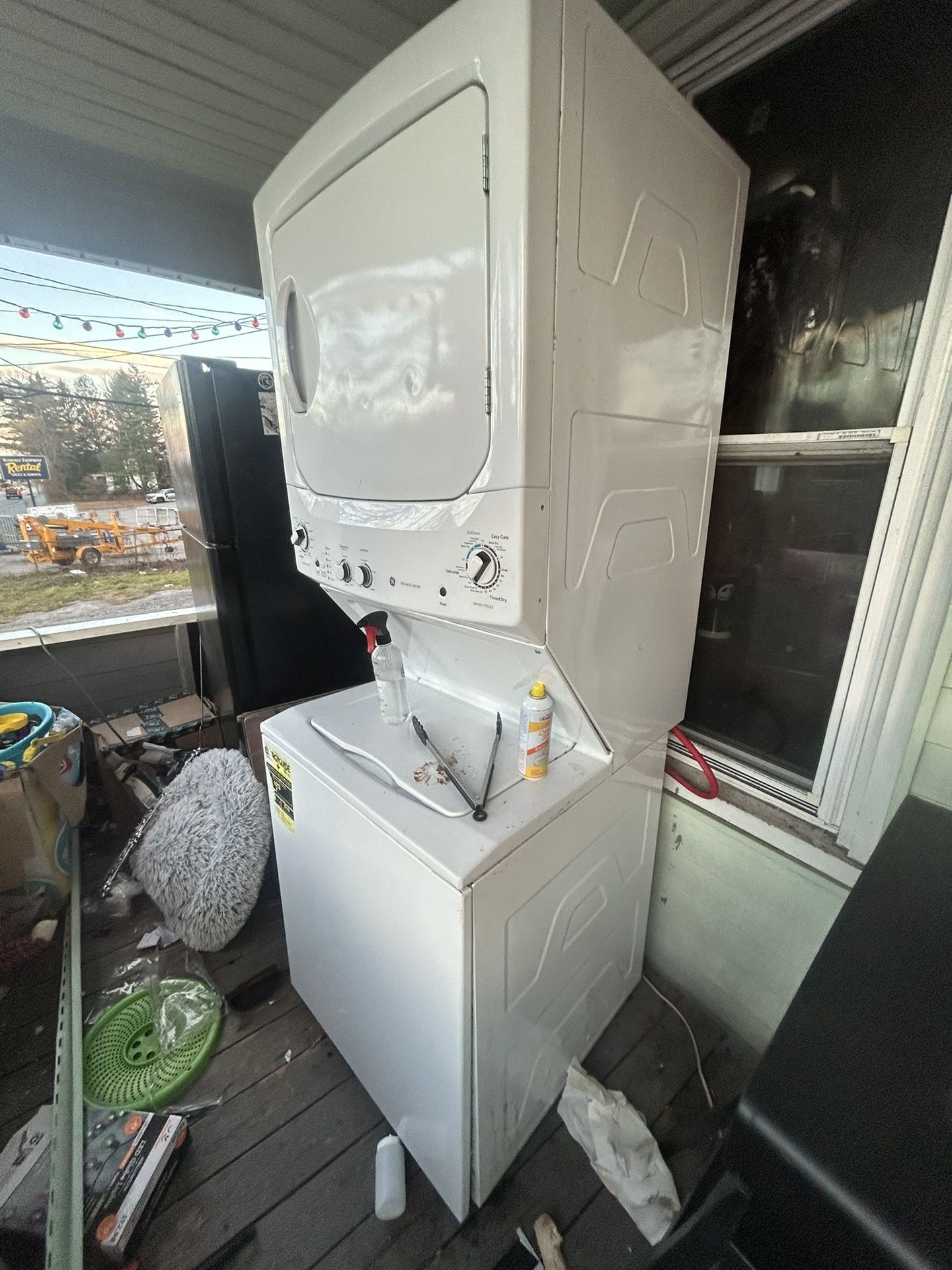 General Electric Stackable, Washer, And Dryer
