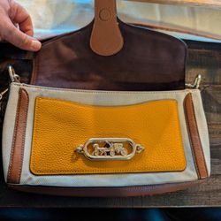 Coach Swagger Crossbody Canvas + Leather Purse 