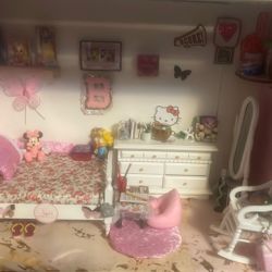 Minature Pink Girls Room
