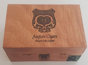 Asylum cigar box (empty)