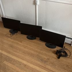 Three Spectre monitors With Power Cords 