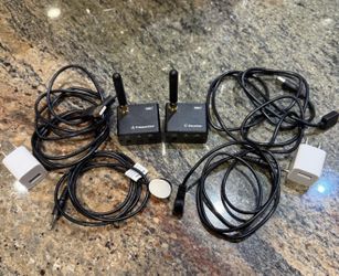 SIIG Wireless TV Audio Sender Receiver Kit RF AUX 3.5mm w/ Antennas Cables IR