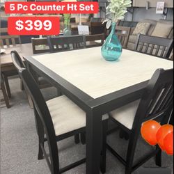 5 pc Counter Ht Table Set Available For Pick Up Today 