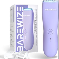 Bikini Trimmer for Women, Legs & Pubic Hair Trimmer | Waterproof, Type-C Rechargeable, LED Light, Replaceable Blade, Electric Razors for Women, Womens