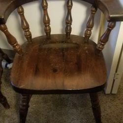 4 Solid Wood Chairs 20$