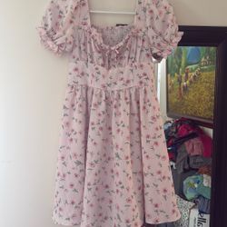 Teen girls size 12-13Y Shein Pink Floral Dress