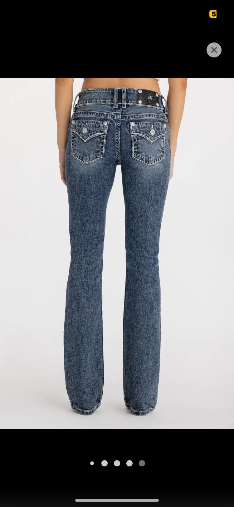 Miss Me Jeans Size 34 30 Sabrina Stitched Bootcut Jean