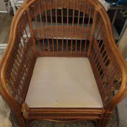 Wicker/ Bamboo Chair