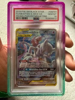Mewtwo and mew GX PSA 10