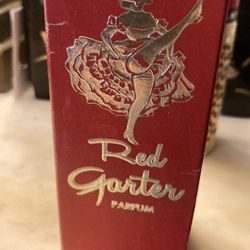 Red Garter Mid Century Unused Cologne
