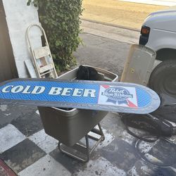 Pabst Beer Sign Cold Beer 