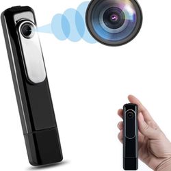 Yuhairlon Hidden Camera Mini Body Camera HD 1080P Wearable Portable Cop Pocket Cam with Video Recorder Nanny Cam for Home Security Small Cam No WiFi N