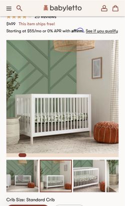 Crib and Mattress