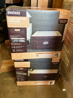 (1)Twin (1)Queen Bestway Sleepsupport Premium Air Mattress. Never Been Used. New. Opened In Store Only. Didn’t need anymore. $49 each