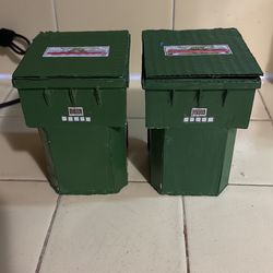 Mini Trash Bin Toys (set of 2)