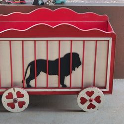 Vintage Circus Toy Box