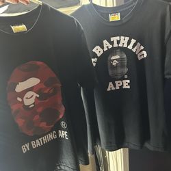 Bape Shirts (Large And Fits Medium) 