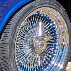 Brand-new 100 Spoke With Custom Blue Nipples