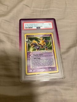 Alakazam Gold Star PSA 7