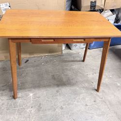 FUFU&GAGA 39” Office Desk, Rectangular Computer Desk with 2 Drawers, Writing Table for Reading Crafting, Home Office Study Room, Brown Walunt, 39.4”W 