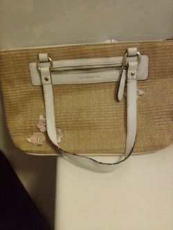 Liz Claiborne Tan -White Purse