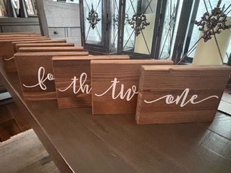 Wedding/Event Table Numbers