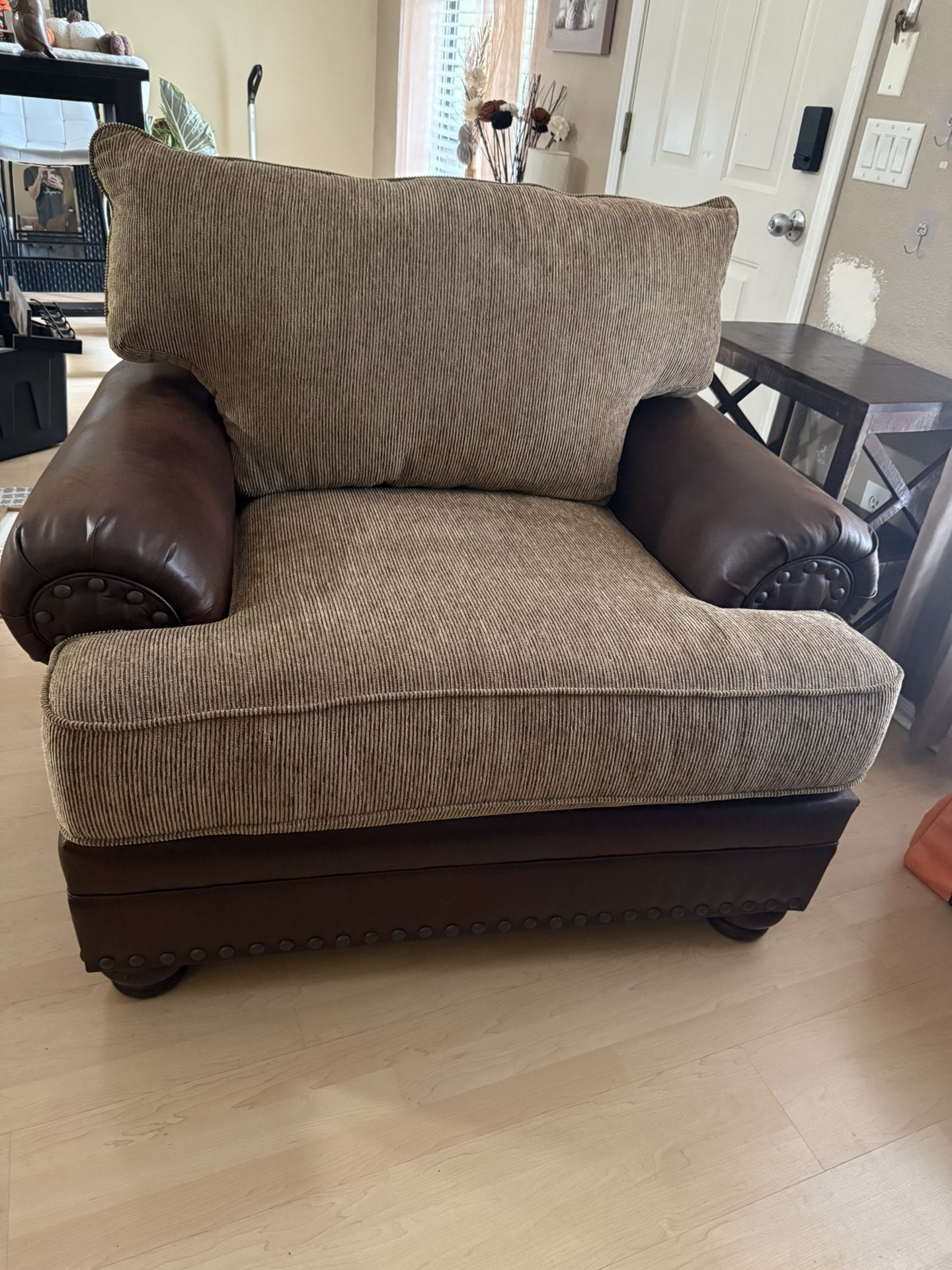 Oversized Nailhead Chair