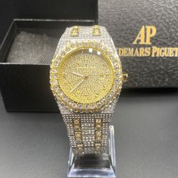 Gold AP Designer Watch Bussdown Royal Oak *Box Included*