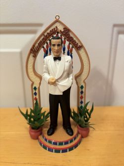 vintage 1999 Carlton Cards "Play It Again, Sam" Humphrey Bogart Christmas ornament