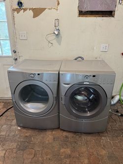Whirlpool front loader, washer, and dryer
