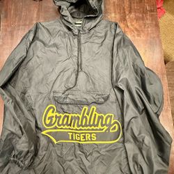 Vintage 80s • Hartwell Sports • Black • Windbreakerw • Grambling Tigers •XL
