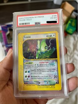 Pokemon Skyridge Holo Crystal Celebi PSA 4