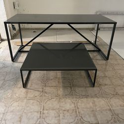Metal Dining Table With Coffee Table 