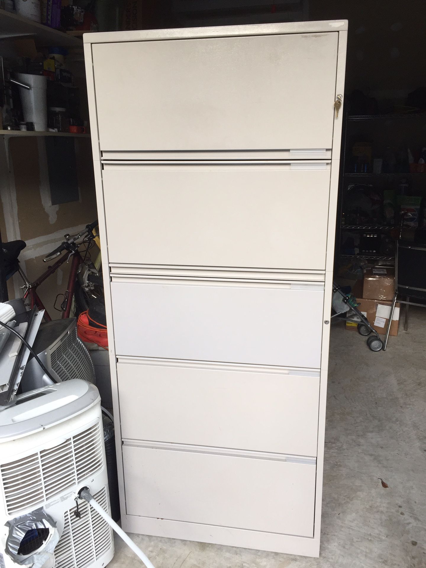 File cabinet ( metal ) 70 inches long by 30 inches wide