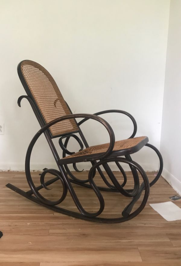 Mid century modern vintage thonet bentwood rocking chair for Sale in